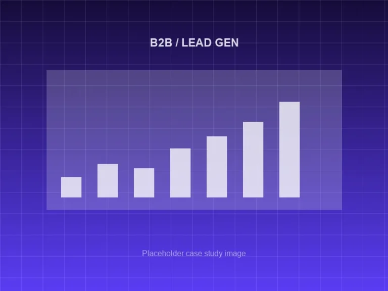B2B lead generation SEO case study placeholder image