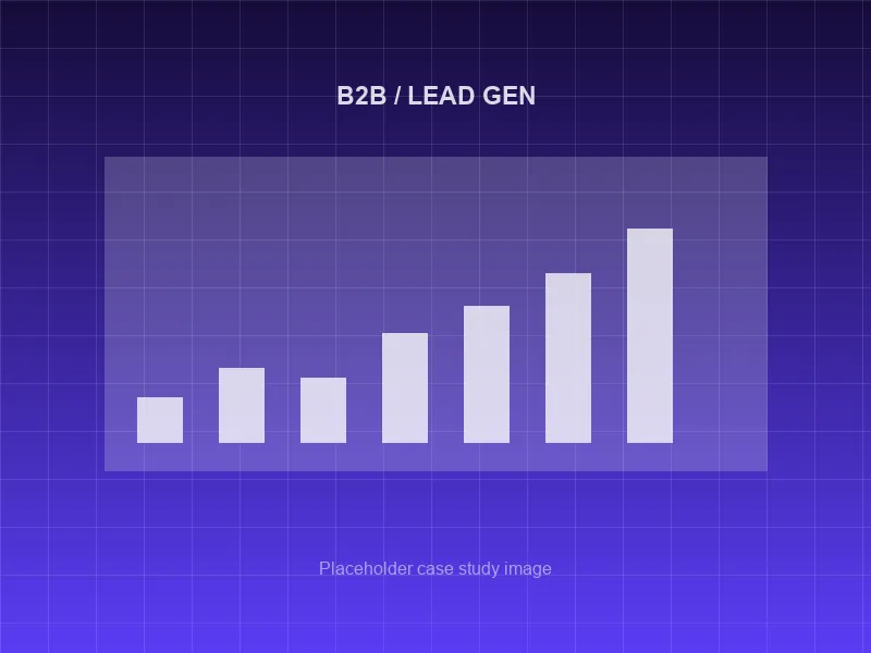 B2B lead generation SEO case study placeholder image